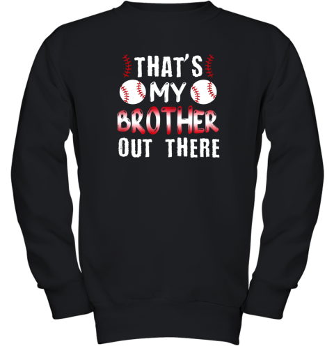 Baseball Sister Shirt Cute Baseball Gift For Sisters Youth Sweatshirt