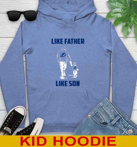 Tampa Bay Lightning NHL Hockey Like Father Like Son Sports Youth Hoodie 12