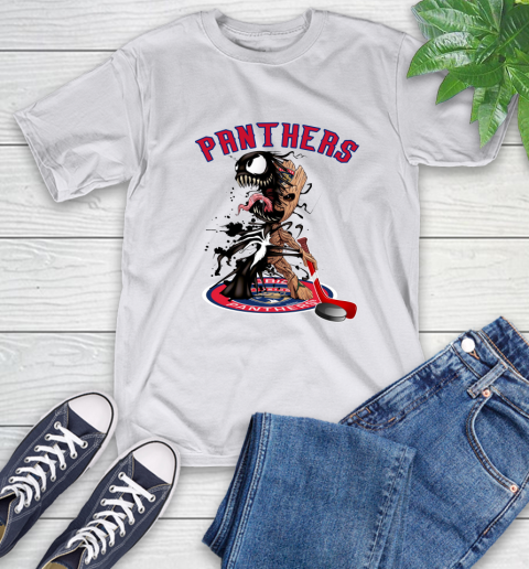 NHL Florida Panthers Hockey Venom Groot Guardians Of The Galaxy T-Shirt 12