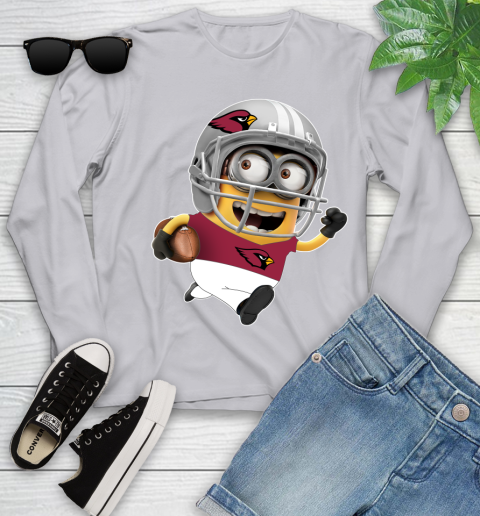 NFL Arizona Cardinals Minions Disney Football Sports Youth Long Sleeve 5