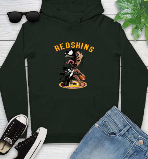 NFL Washington Redskins Football Venom Groot Guardians Of The Galaxy Youth Hoodie 13
