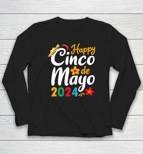 Happy Cinco de Mayo 2024 Mexico Long Sleeve T-Shirt