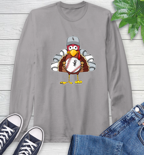 Chicago White Sox Turkey thanksgiving Long Sleeve T-Shirt 6