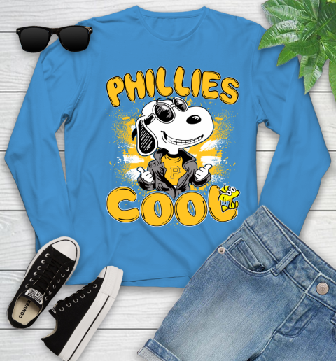 MLB Baseball Pittsburgh Pirates Cool Snoopy Shirt Youth Long Sleeve 7