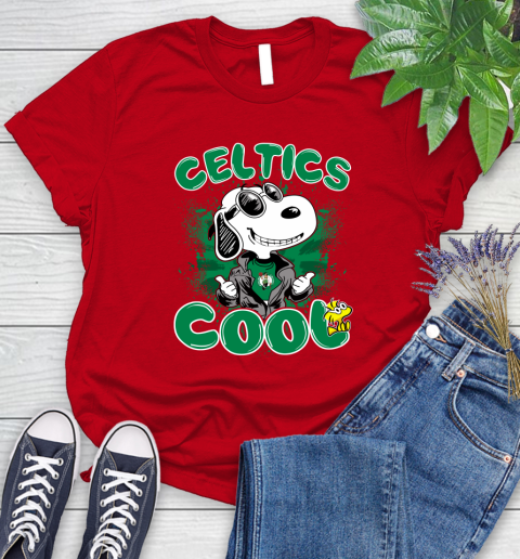 NBA Basketball Boston Celtics Cool Snoopy Shirt Women's T-Shirt 11