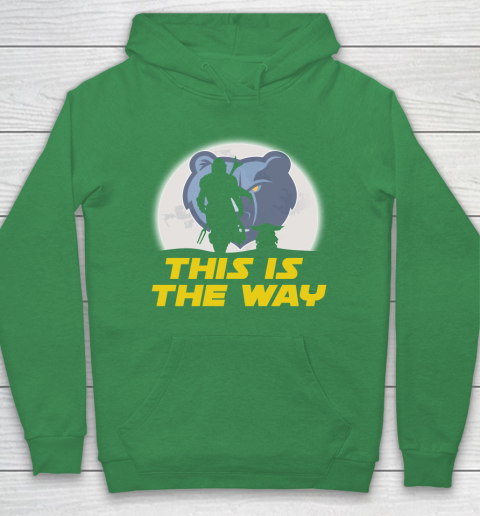 Memphis Grizzlies NBA Basketball Star Wars Yoda And Mandalorian This Is The Way Hoodie 5