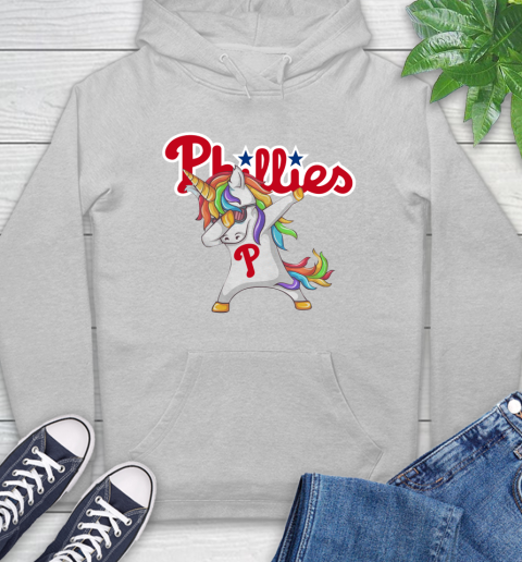 Philadelphia Phillies MLB Baseball Funny Unicorn Dabbing Sports Hoodie 6