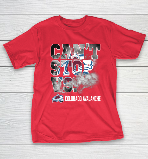 NHL Colorado Avalanche Hockey Can't Stop Vs T-Shirt 9