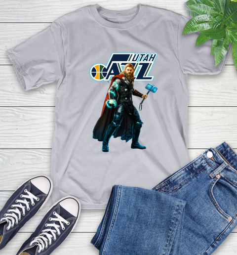 NBA Thor Avengers Endgame Basketball Utah Jazz T-Shirt 6