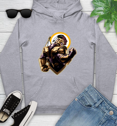 NFL Thanos Avengers Endgame Football Sports Washington Redskins Youth Hoodie 6