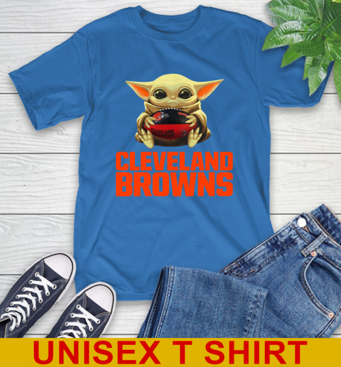 NFL Football Cleveland Browns Baby Yoda Star Wars Shirt T-Shirt 9