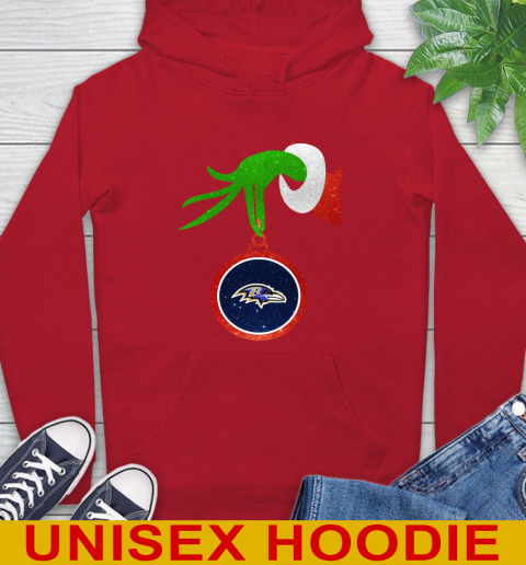 Baltimore Ravens Grinch Merry Christmas NFL Football Hoodie 10
