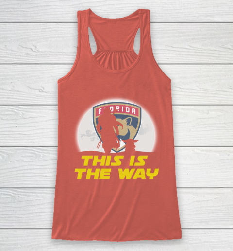 Florida Panthers NHL Ice Hockey Star Wars Yoda And Mandalorian This Is The Way Racerback Tank 3
