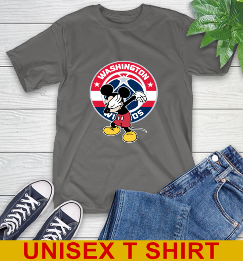 Washington Wizards NBA Basketball Dabbing Mickey Disney Sports T-Shirt 8