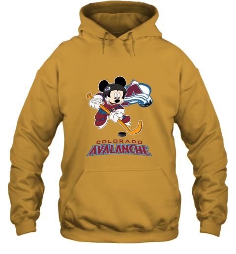 NHL Hockey Mickey Mouse Team Colorado Avanlanche Hoodie