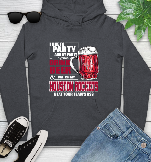 NBA Drink Beer And Watch My Houston Rockets Beat Your Team s Ass Basketball Youth Hoodie Tee For Sports
