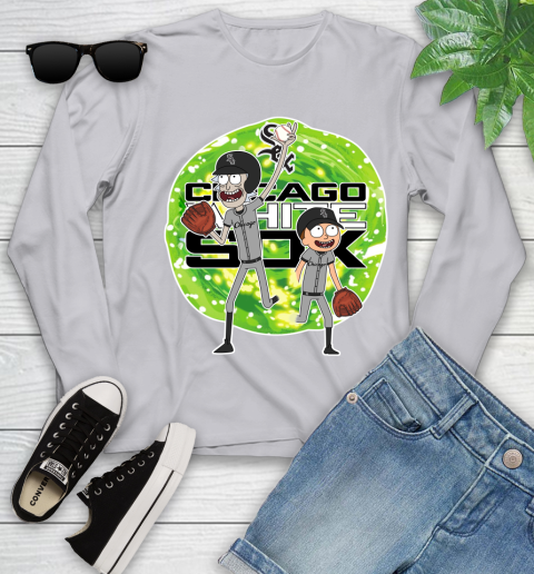 MLB Chicago White Sox Rick And Morty Baseball Sports Youth Long Sleeve 5