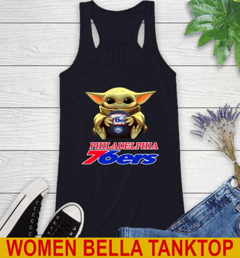 NBA Basketball Philadelphia 76ers Star Wars Baby Yoda Shirt 46