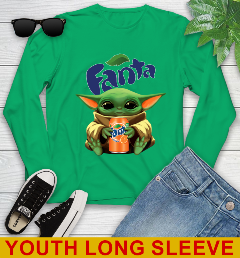 Star Wars Baby Yoda Hugs Fanta Soft Drink Shirt 128