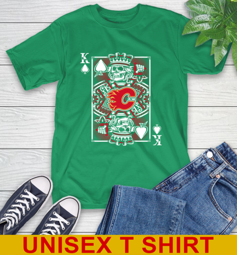 Calgary Flames NHL Hockey The King Of Spades Death Cards Shirt T-Shirt 7