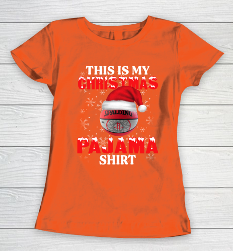 Houston Rockets This Is My Christmas Pajama Shirt NBA Women's T-Shirt 3