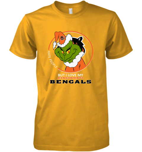 I Hate People But I Love My Cincinnati Bengals Grinch Shirt