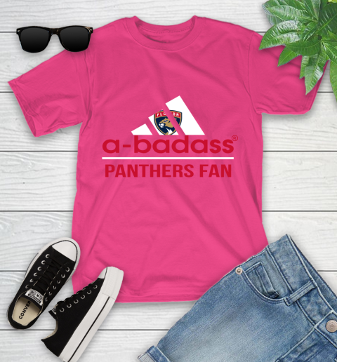 NHL A Badass Florida Panthers Fan Adidas Hockey Sports Youth T-Shirt 11