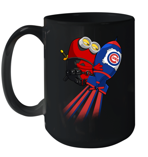 MLB Baseball Chicago Cubs Deadpool Minion Marvel Shirt Ceramic Mug 15oz