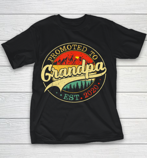 GrandFather gift shirt Mens Vintage Promoted To Grandpa 2020 Pregnancy Announcement Gift T Shirt Youth T-Shirt