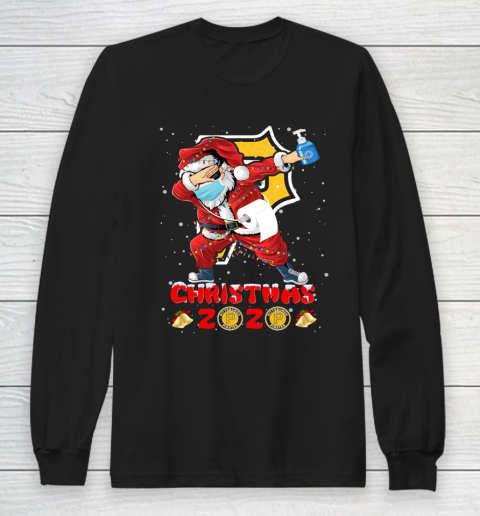 Pittsburgh Pirates Funny Santa Claus Dabbing Christmas 2020 MLB Long Sleeve T-Shirt