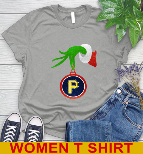 Pittsburgh Pirates Grinch Merry Christmas MLB Baseball Women's T-Shirt 11