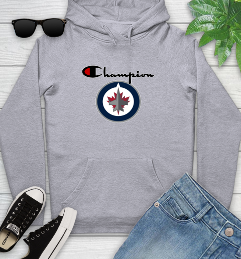 NHL Hockey Winnipeg Jets Champion Shirt Youth Hoodie 4