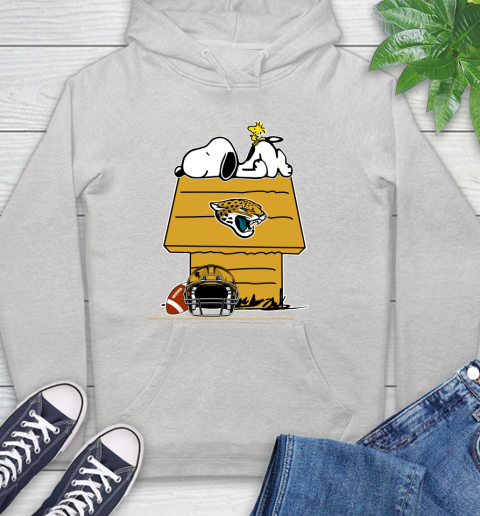 Jacksonville Jaguars NFL Football Snoopy Woodstock The Peanuts Movie Hoodie