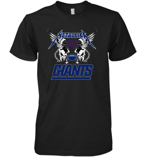 New York Giants Metallica Heavy Metal Football Premium Men's T-Shirt