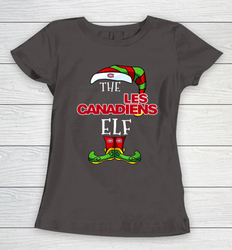 Montreal Canadiens Christmas ELF Funny NHL Women's T-Shirt 7