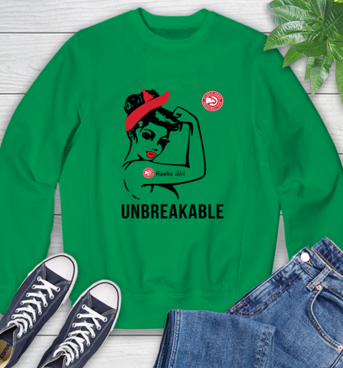 NBA Atlanta Hawks Girl Unbreakable Basketball Sports Sweatshirt 4