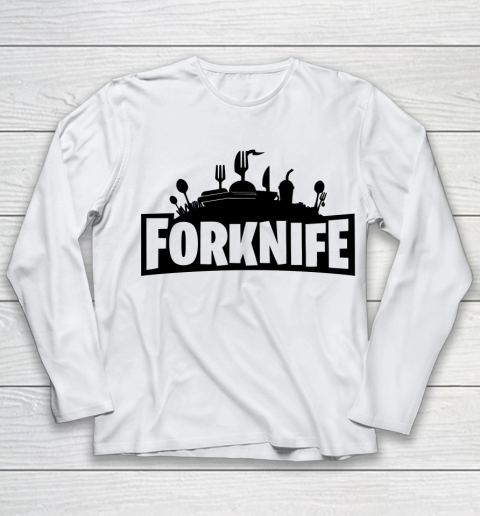 Fortnite Tshirt Forknife Youth Long Sleeve