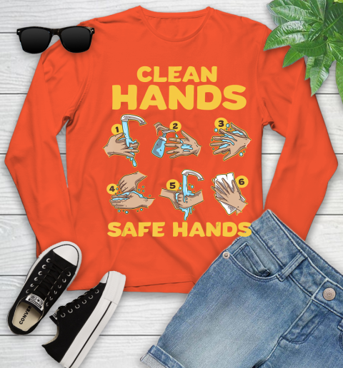 Nurse Shirt Washing Clean Hands Safe Hand Hygiene Wash Save T Shirt Youth Long Sleeve 3