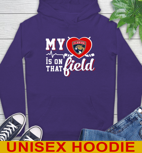 NHL My Heart Is On That Field Hockey Sports Florida Panthers Hoodie 5