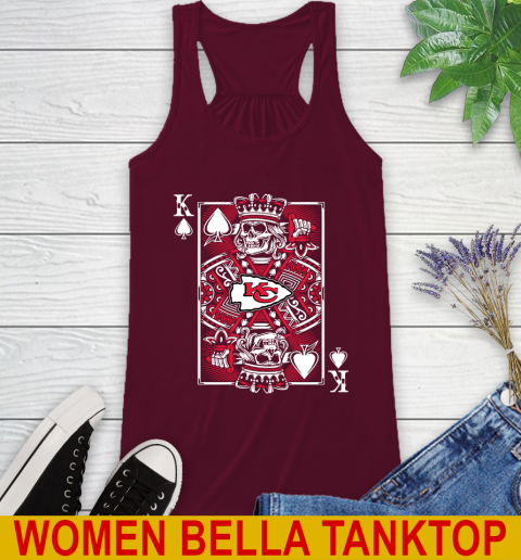 Kansas City Chiefs NFL Football The King Of Spades Death Cards Shirt Racerback Tank 2
