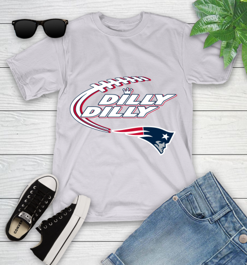 NFL New England Patriots Dilly Dilly Football Sports Youth T-Shirt 4