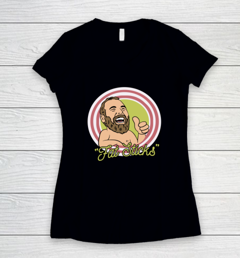 Fat Sticks Women's V-Neck T-Shirt