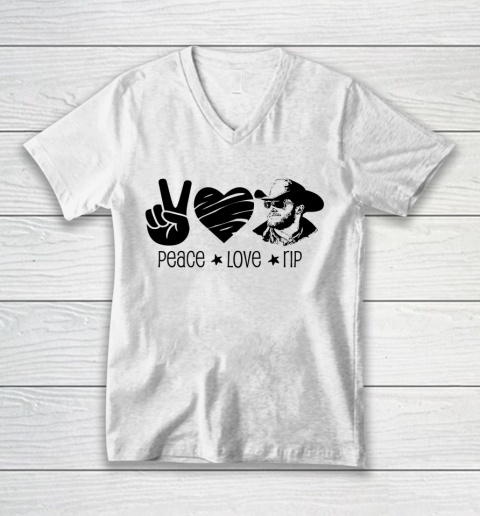 Rip Wheeler Shirt Peace Love Rip V-Neck T-Shirt