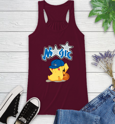 NBA Pikachu Basketball Sports Orlando Magic Racerback Tank 3