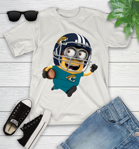 NFL Jacksonville Jaguars Minions Disney Football Sports Youth T-Shirt 12