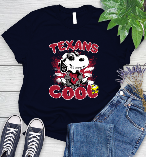 NFL Football Houston Texans Cool Snoopy Shirt Women's T-Shirt 2