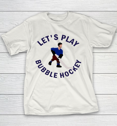 Bubble Hockey Let's Play Youth T-Shirt Bubble Hockey Let's Play Youth T-Shirt
