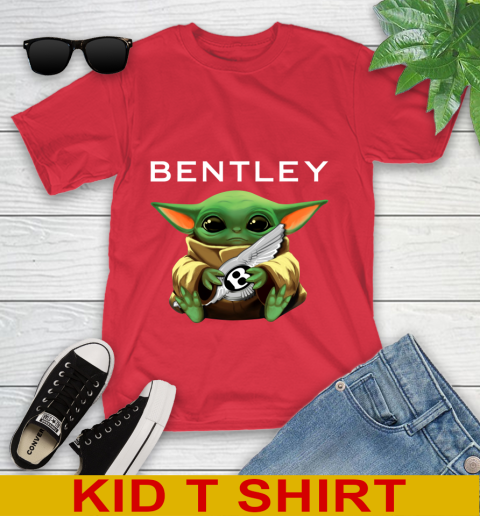 Star Wars Baby Yoda Hugs Bentley Car Shirt 107