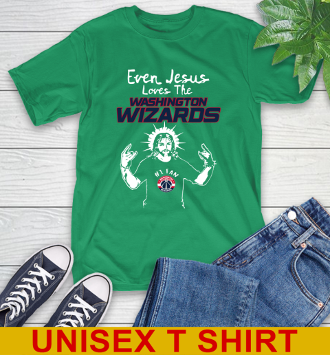 Washington Wizards NBA Basketball Even Jesus Loves The Wizards Shirt T-Shirt 7