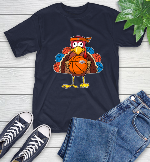 Oklahoma City Thunder Turkey thanksgiving day T-Shirt 4